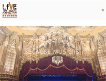 Tablet Screenshot of livethemusicfoundation.org